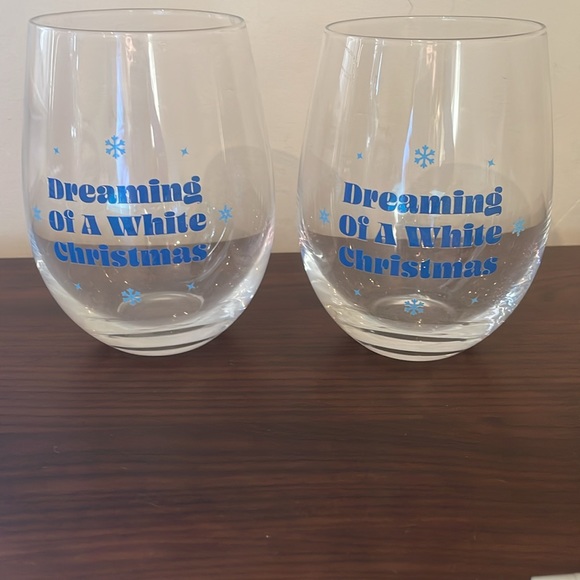 Christmas Stemless Wine Glass - Picture 2 of 2